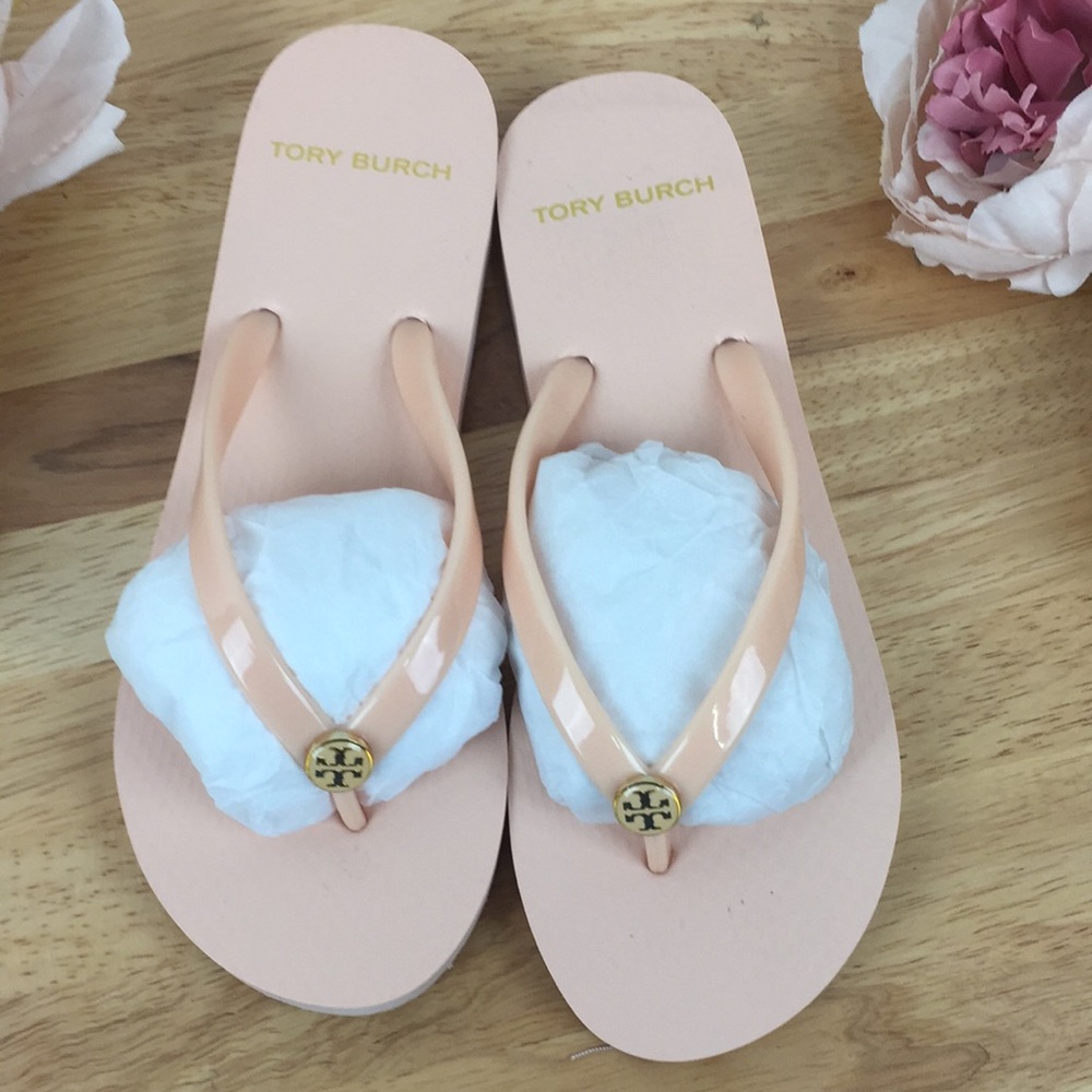 Tory Burch Pink Flip Flop Sandals 5M - Picture 4 of 8